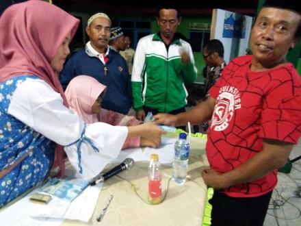 Pembagian insentif RT /RW dan Linmas 