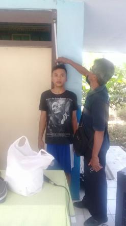 KEGIATAN posbindu di Dusun Krajan Desa Yosowilangun Lor